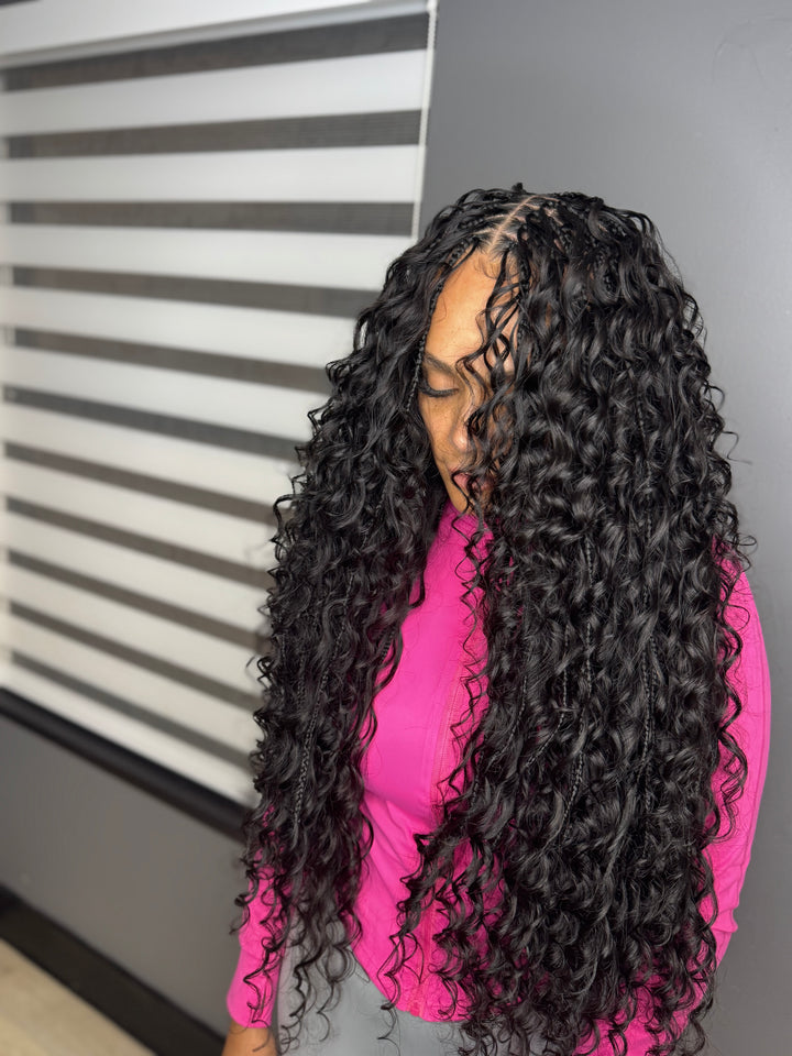 Unprocessed Virgin Human Bulk Loose Deep hair ( Natural Black)