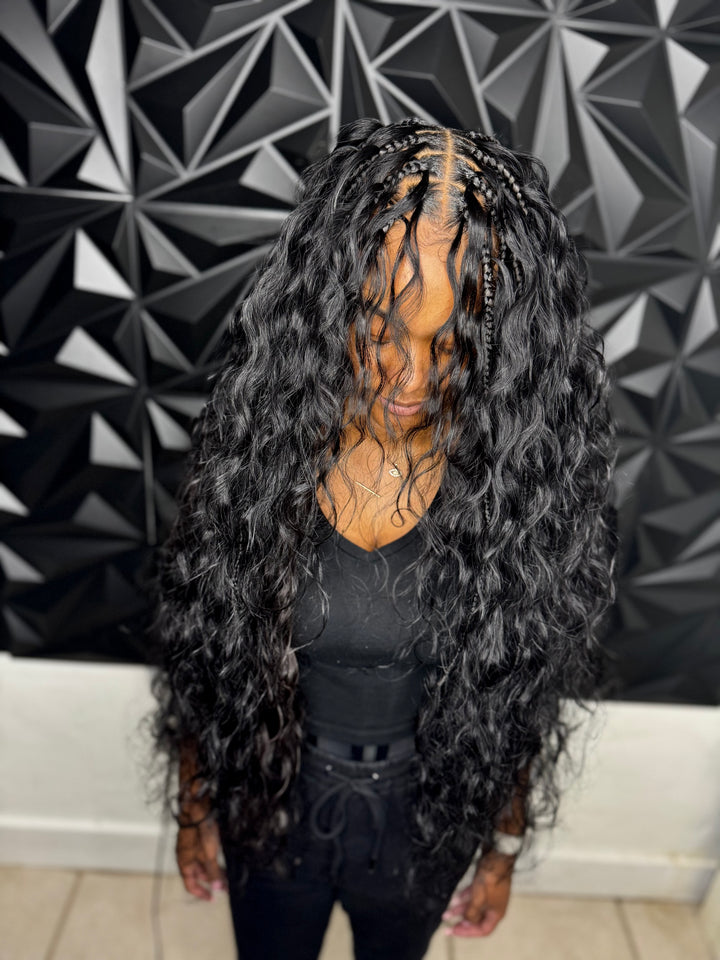 Unprocessed Virgin Human Bulk Body Wave Hair (Natural Black)