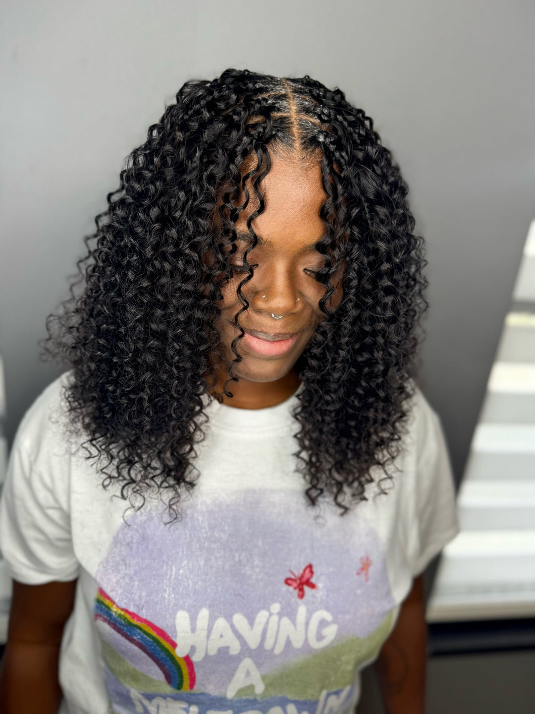 Unprocessed Virgin Deep Wave Bulk hair ( Natural Black)