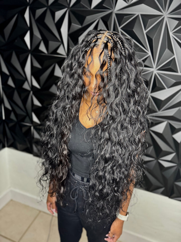 Unprocessed Virgin Human Bulk Body Wave Hair (Natural Black)